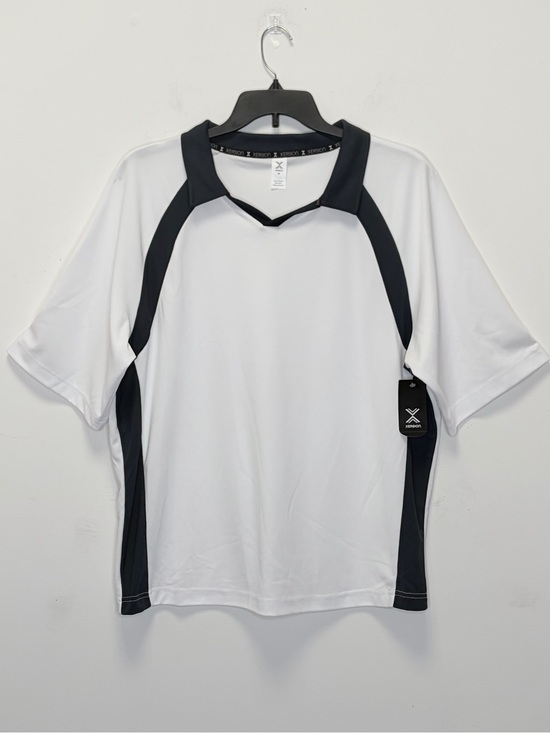 Xersion Other - Xersion Men’s White Short Sleeve Athletic Shirt with Black Panels